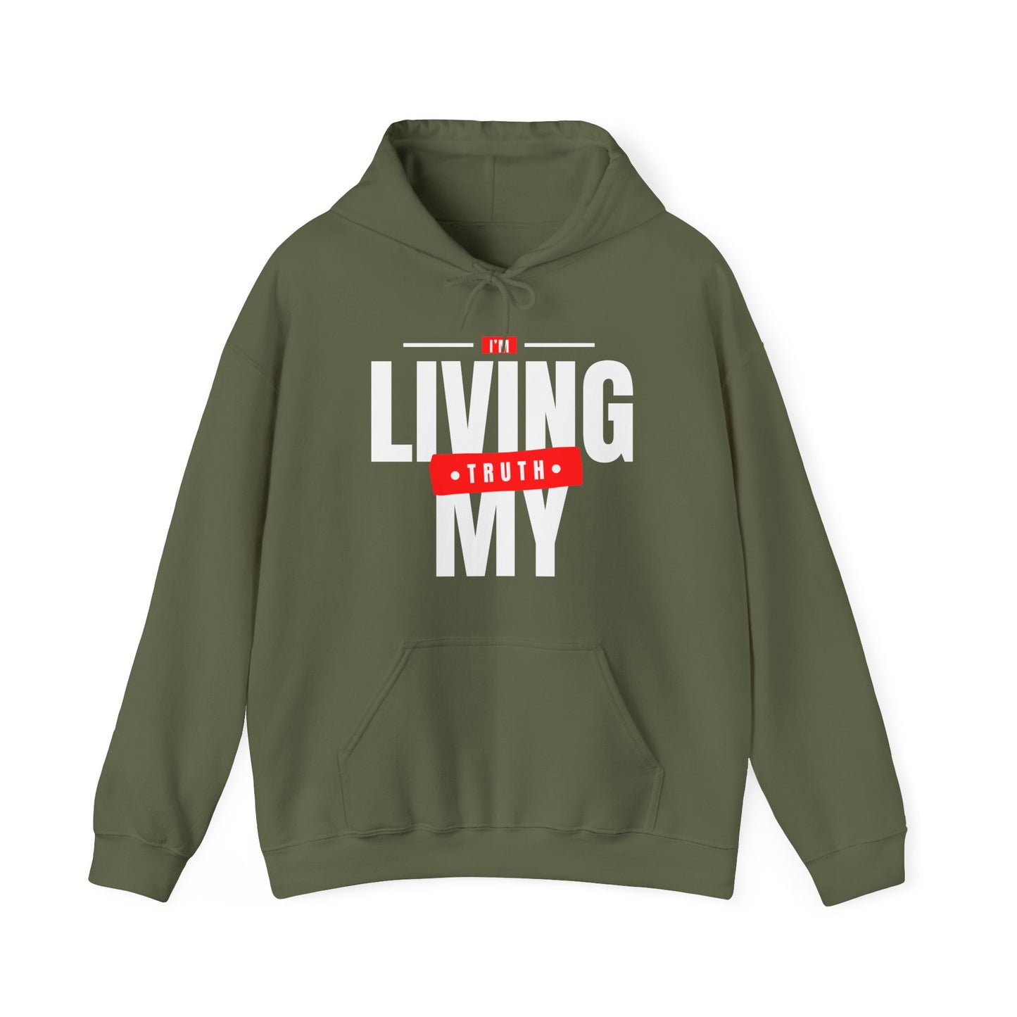 I'm Living My Truth Unisex Garment-Dyed Hoodie