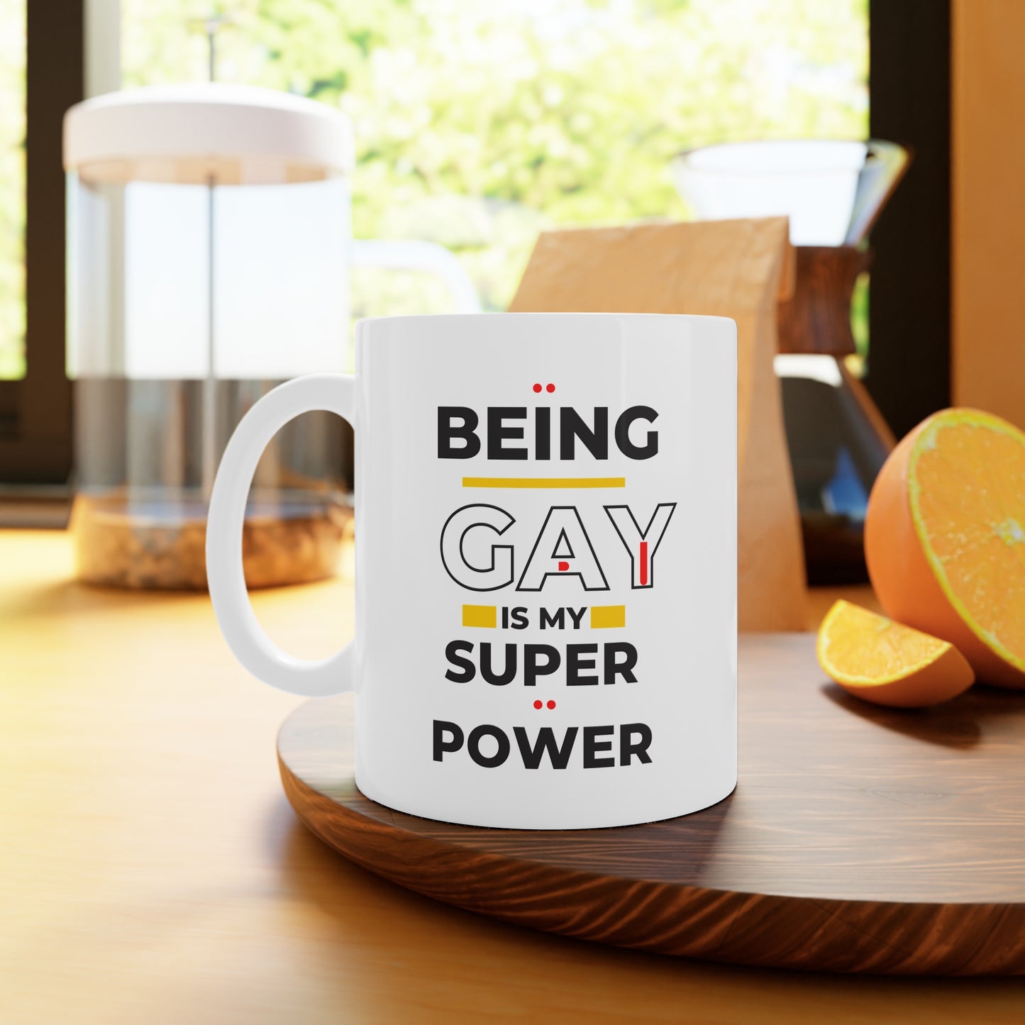Being Gay Is My Super Power Ceramic Mug, (11oz, 15oz)