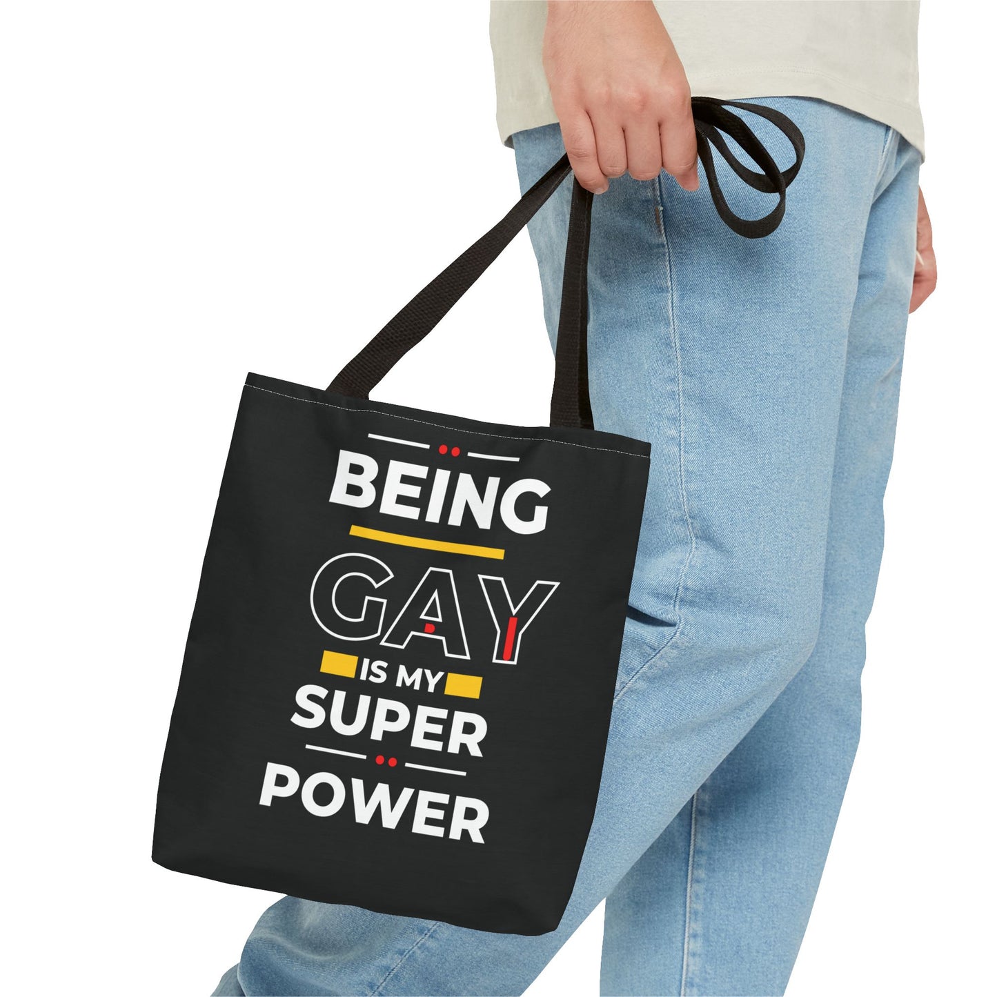 Being Gay Is My Super Power Tote Bag (AOP)