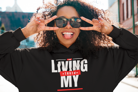I'm Living My Truth Unisex Garment-Dyed Hoodie